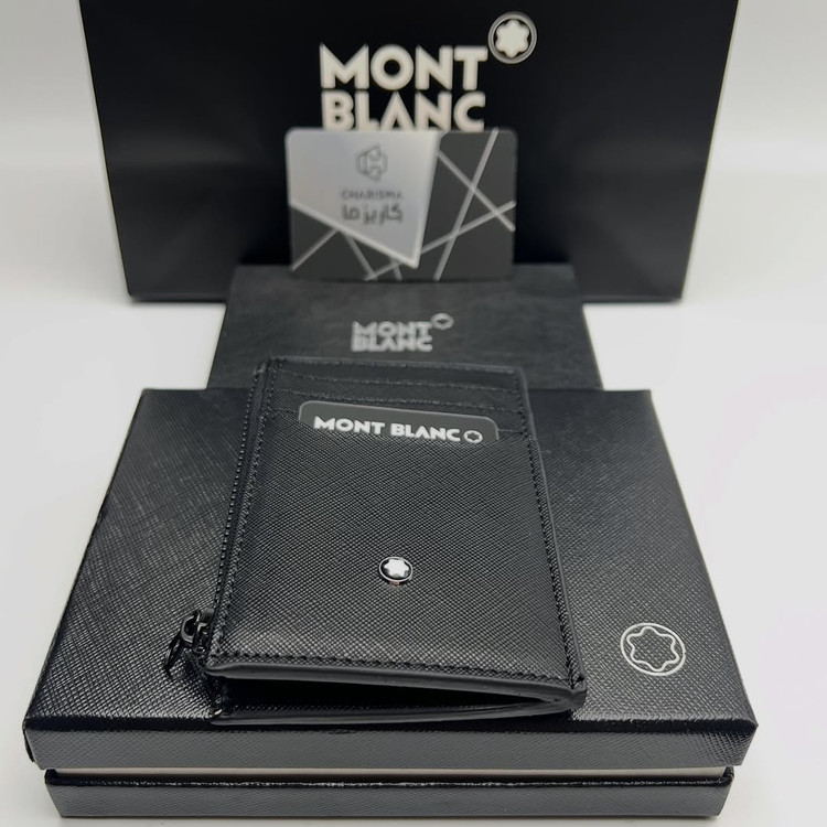 کیف کارت مون بلان بغل زیپ / Montblanc Cardholder
