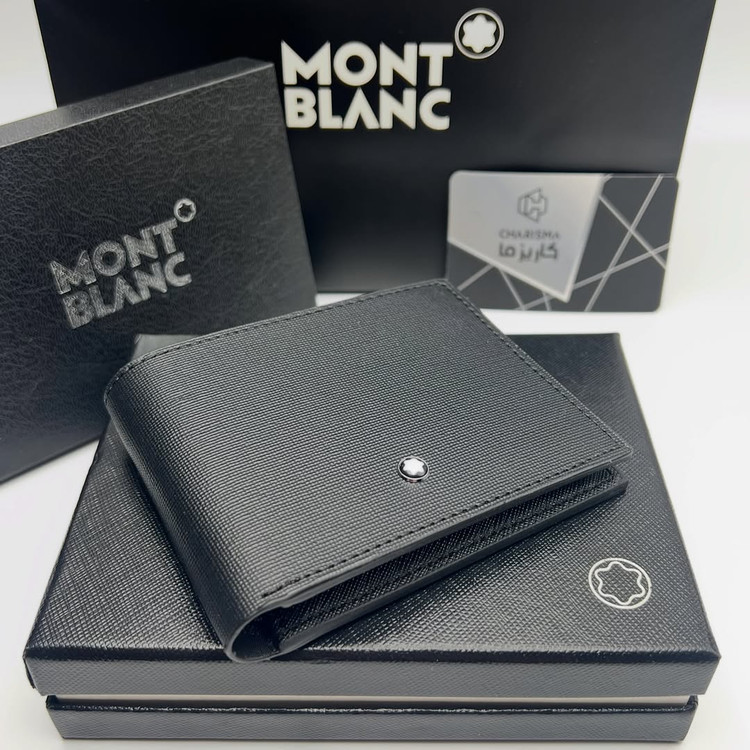 کیف پول چرم مردانه مون بلان / Montblanc Wallet
