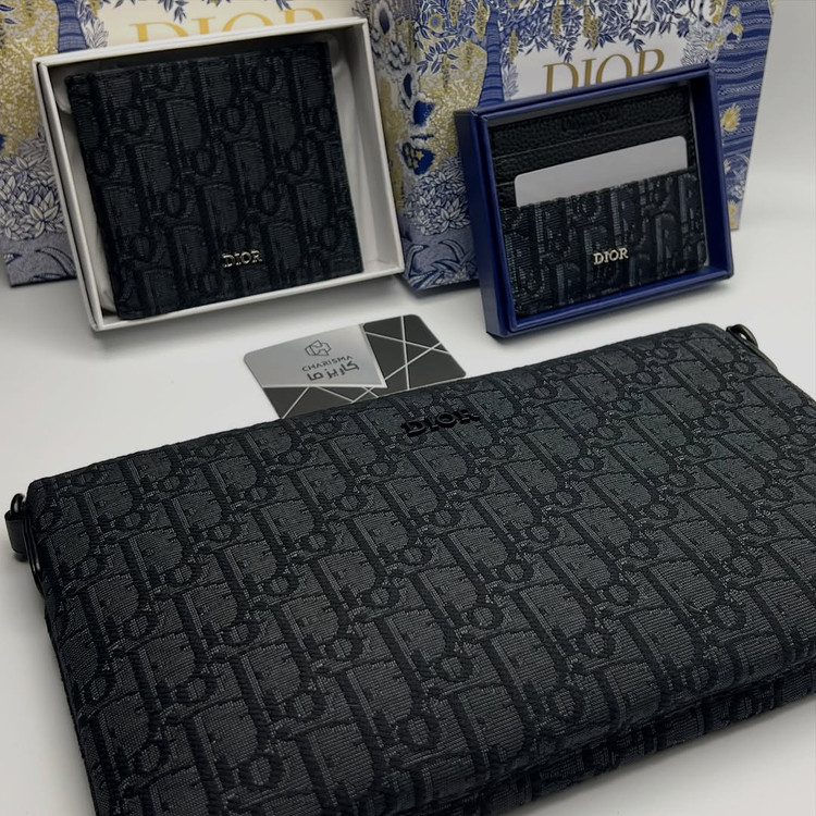 ست کالکشن دیور کیف دستی و کیف پول و جاکارتی Dior