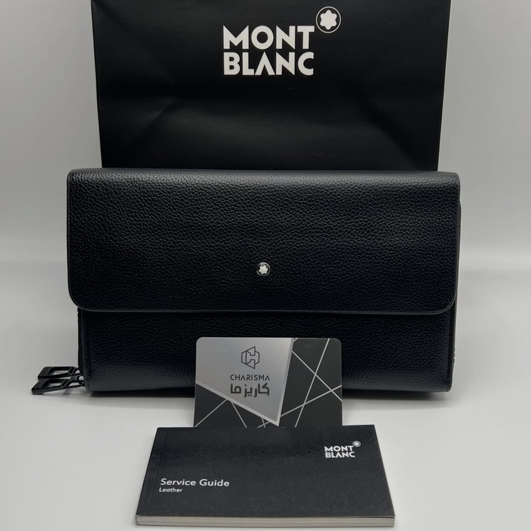 کیف دستی مدارکی مردانه مون بلان / کیف دستی مون بلان / کیف دستی مدارکی مونت بلان / montblanc hand bag