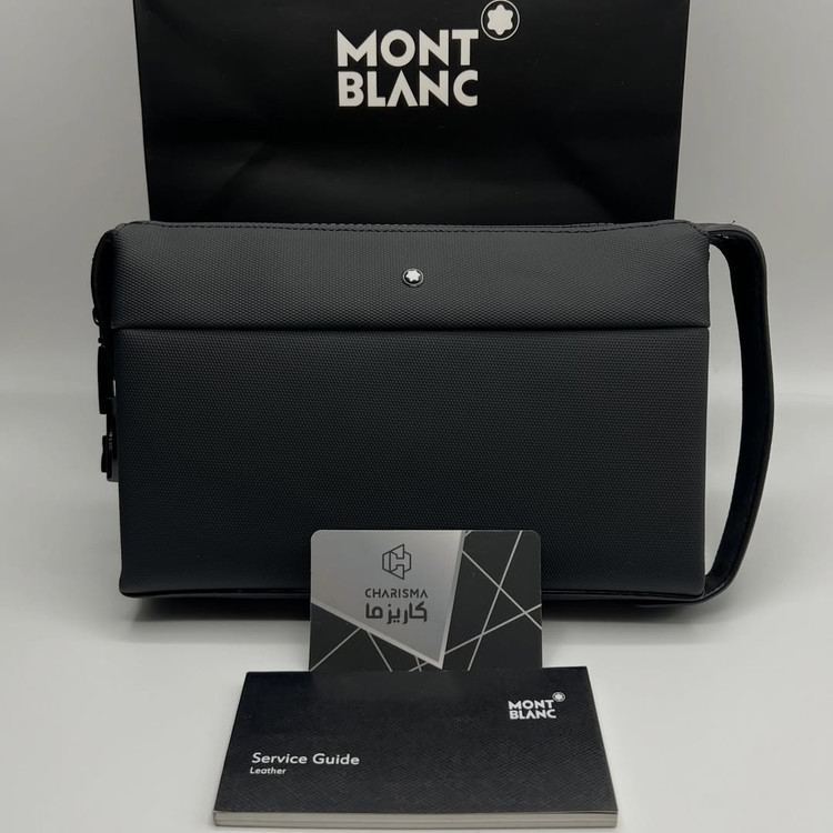 کیف دستی مدارکی مردانه مون بلان / کیف دستی مون بلان / کیف دستی مدارکی مونت بلان / montblanc hand bag