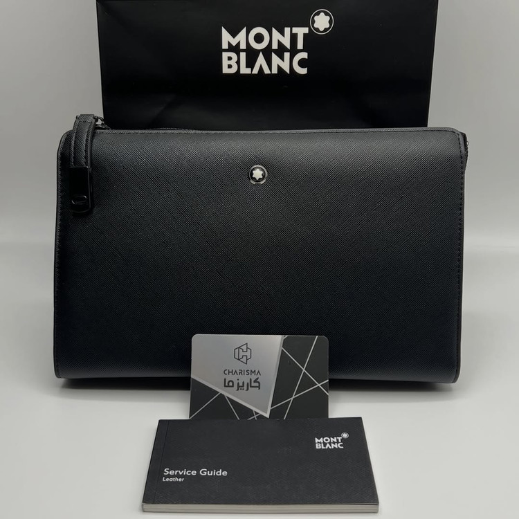 کیف دستی مدارکی مردانه مون بلان / کیف دستی مون بلان / کیف دستی مدارکی مونت بلان / montblanc hand bag