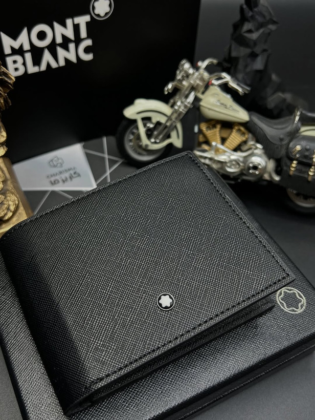کیف پول چرم مردانه برند مونتبلانک / کیف پول جیبی مونبلان / Montblanc Wallet