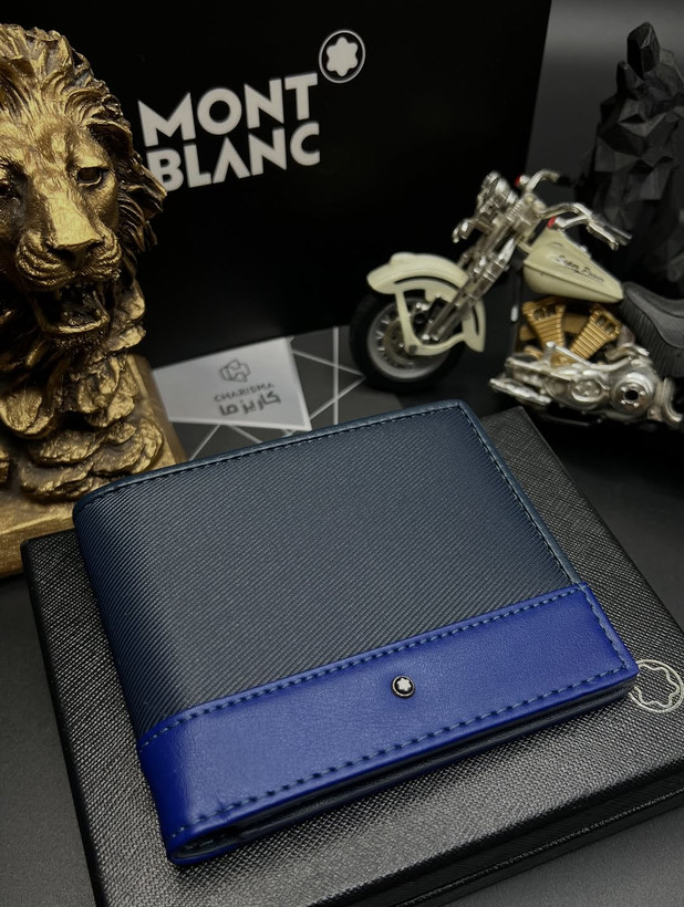 کیف پول چرم مردانه برند مونتبلانک / کیف پول جیبی مونبلان / Montblanc Wallet