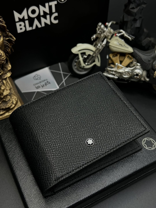 کیف پول چرم مردانه برند مونتبلانک / کیف پول جیبی مونبلان / Montblanc Wallet