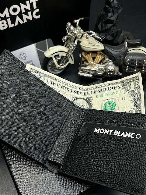 کیف پول چرم مردانه برند مونتبلانک / کیف پول جیبی مونبلان / Montblanc Wallet