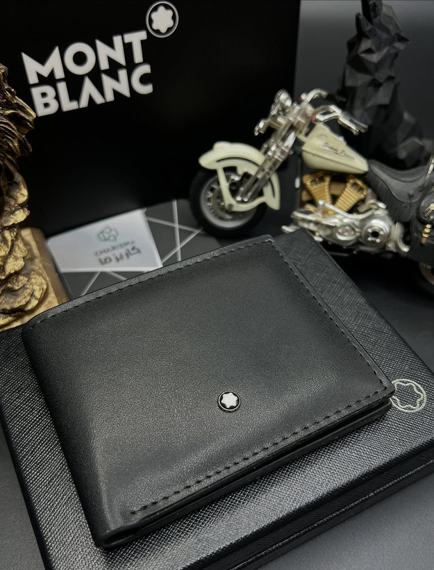 کیف پول چرم مردانه برند مونتبلانک / کیف پول جیبی مونبلان / Montblanc Wallet