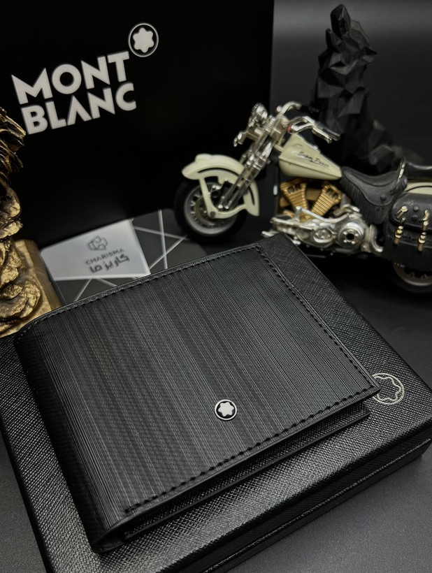 کیف پول چرم مردانه برند مونتبلانک / کیف پول جیبی مونبلان / Montblanc Wallet