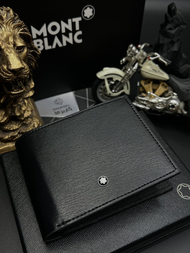کیف پول چرم مردانه برند مونتبلانک / کیف پول جیبی مونبلان / Montblanc Wallet