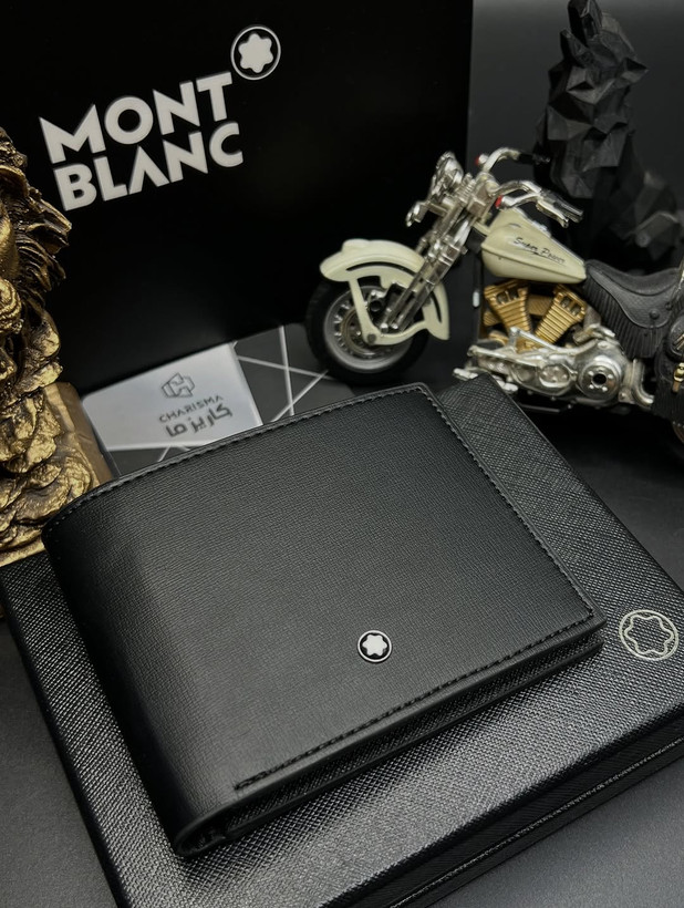 کیف پول چرم مردانه برند مونتبلانک / کیف پول جیبی مونبلان / Montblanc Wallet