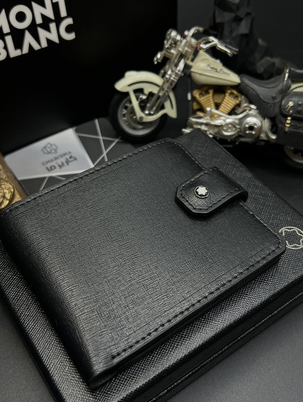 کیف پول چرم مردانه برند مونتبلانک / کیف پول جیبی مونبلان / Montblanc Wallet