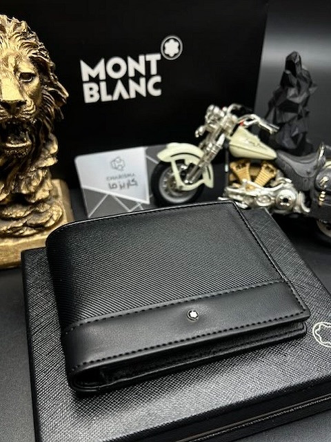 کیف پول چرم مردانه برند مونتبلانک / کیف پول جیبی مونبلان / Montblanc Wallet
