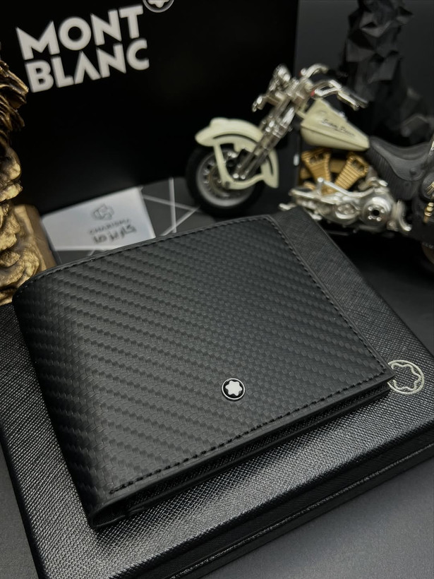 کیف پول چرم مردانه برند مونتبلانک / کیف پول جیبی مونبلان / Montblanc Wallet