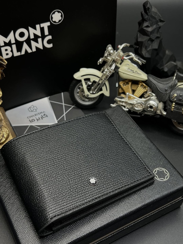 کیف پول چرم مردانه برند مونتبلانک / کیف پول جیبی مونبلان / Montblanc Wallet