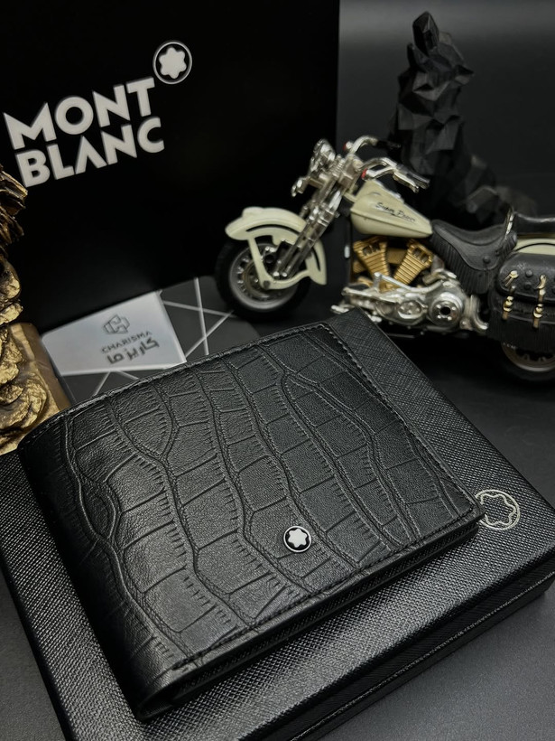 کیف پول چرم مردانه برند مونتبلانک / کیف پول جیبی مونبلان / Montblanc Wallet