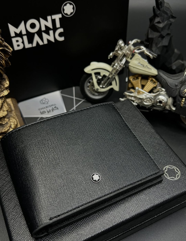 کیف پول چرم مردانه برند مونتبلانک / کیف پول جیبی مونبلان / Montblanc Wallet