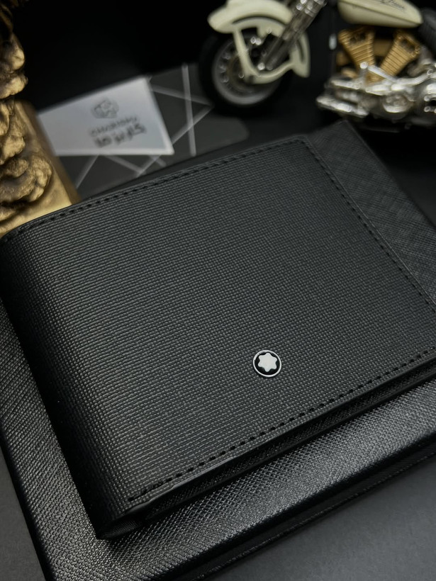 کیف پول چرم مردانه برند مونتبلانک / کیف پول جیبی مونبلان / Montblanc Wallet