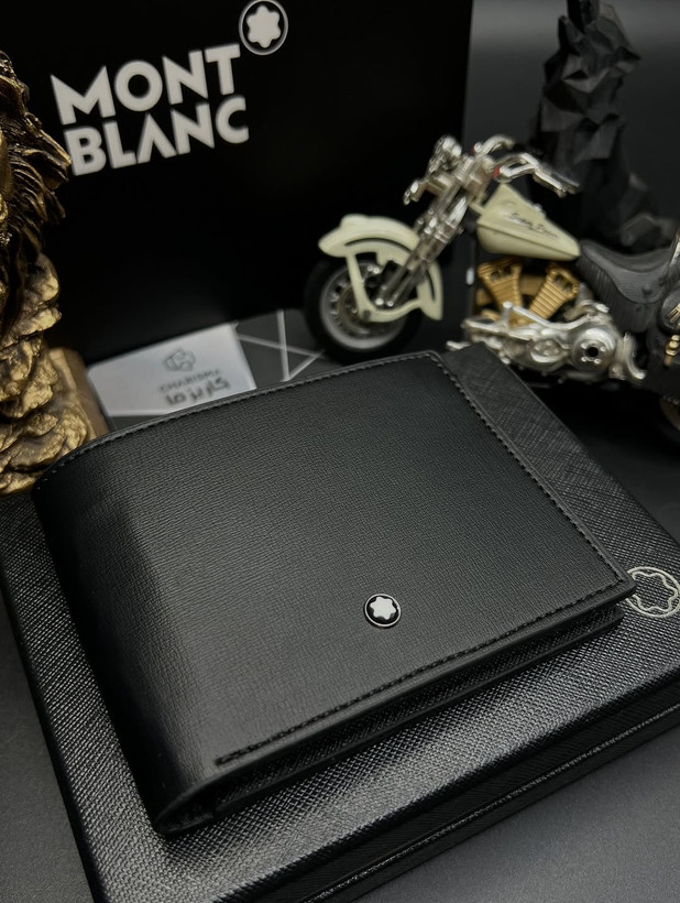 کیف پول چرم مردانه برند مونتبلانک / کیف پول جیبی مونبلان / Montblanc Wallet