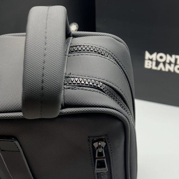 شوزبگ دوزیپ رمزخور مون بلان سایز بزرگ / Montblanc Wash bag