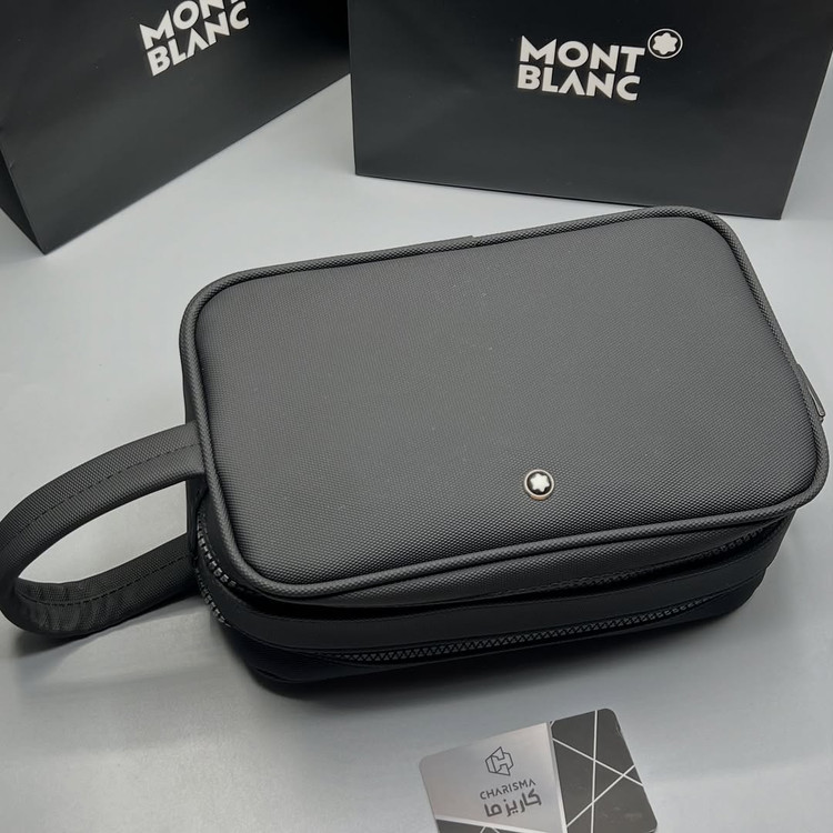 شوزبگ دوزیپ رمزخور مون بلان سایز بزرگ / Montblanc Wash bag