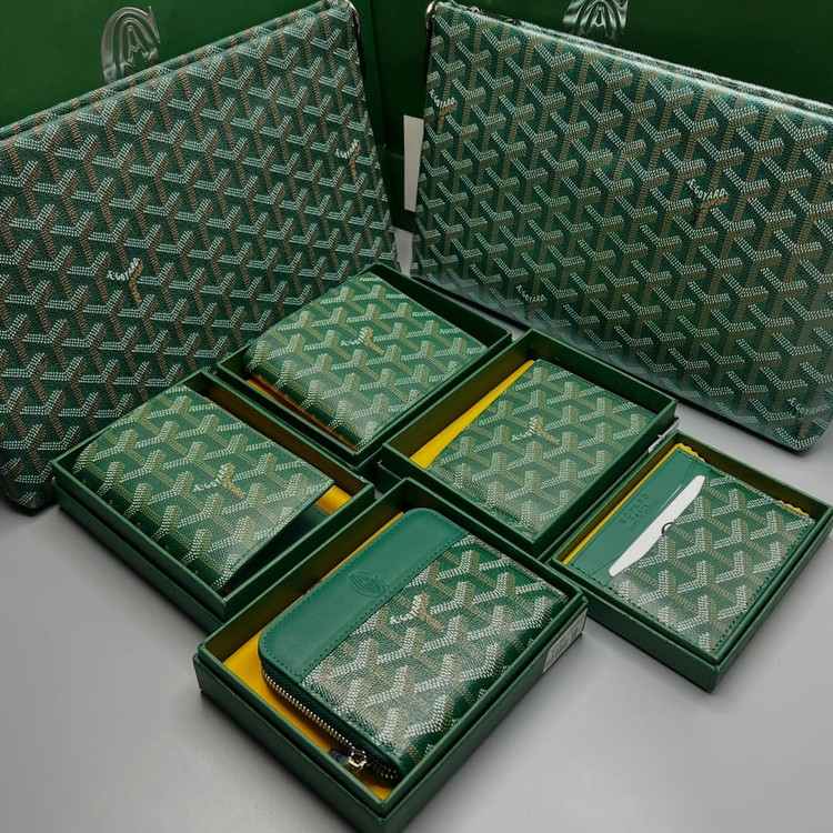 کالکشن اکسسوری گویارد سبز / Goyard Green Collection / Goyard Accessories