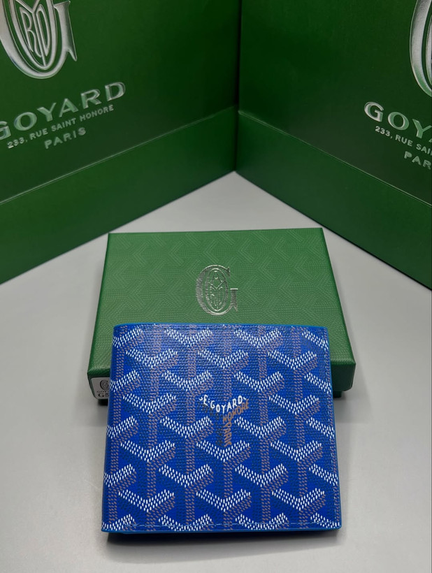 کالکشن کیف و جاکارتی آبی گویارد / Goyard Blue Accessories