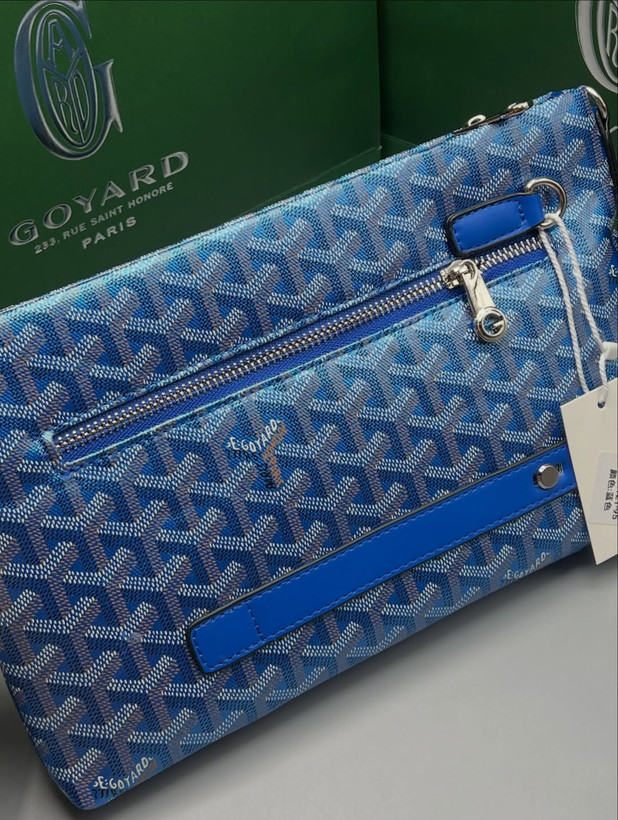 کالکشن کیف و جاکارتی آبی گویارد / Goyard Blue Accessories
