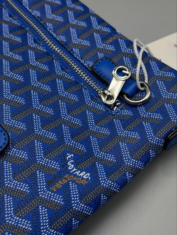 کالکشن کیف و جاکارتی آبی گویارد / Goyard Blue Accessories