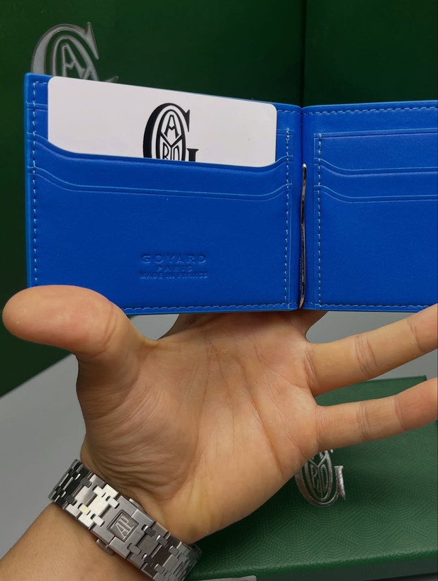 کالکشن کیف و جاکارتی آبی گویارد / Goyard Blue Accessories