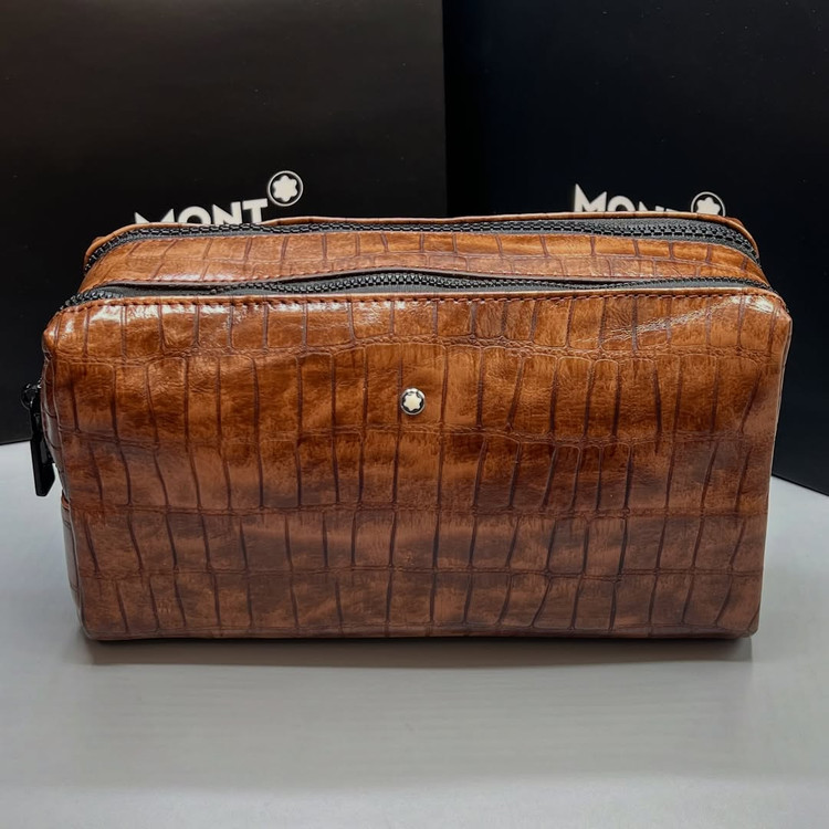 کیف چرم گاوی MONTBLANC رنگ عسلی