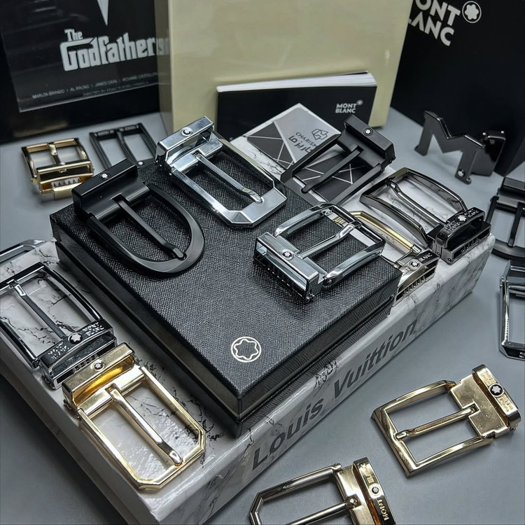 کمربند مردانه وارداتی مون بلان / Montblanc Belt