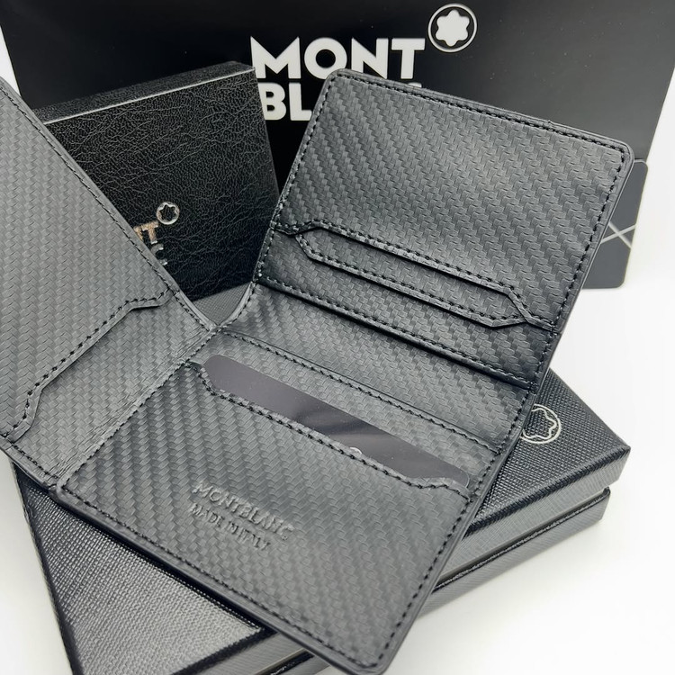جاکارتی آلبومی مون بلان / کیف کارت چرم MONTBLANC مدل ۳ لت آلبوم