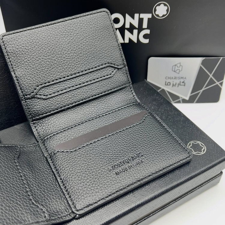 جاکارتی آلبومی مون بلان / کیف کارت چرم MONTBLANC مدل ۳ لت آلبوم