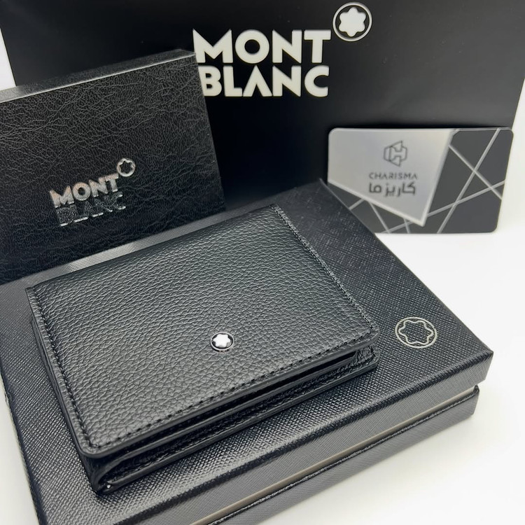 جاکارتی آلبومی مون بلان / کیف کارت چرم MONTBLANC مدل ۳ لت آلبوم
