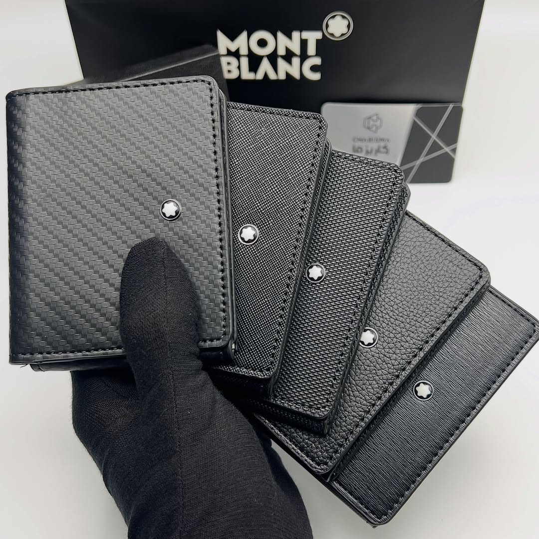 جاکارتی آلبومی مون بلان / کیف کارت چرم MONTBLANC مدل ۳ لت آلبوم