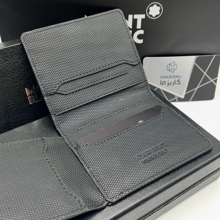 جاکارتی آلبومی مون بلان / کیف کارت چرم MONTBLANC مدل ۳ لت آلبوم