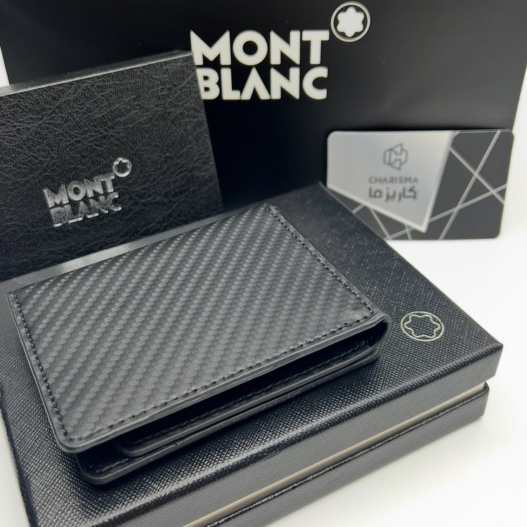 جاکارتی آلبومی مون بلان / کیف کارت چرم MONTBLANC مدل ۳ لت آلبوم
