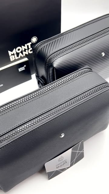شوزبگ مونت بلان با بند رودوشی و دستگیره انگلیسی / MONTBLANC WASHBAG