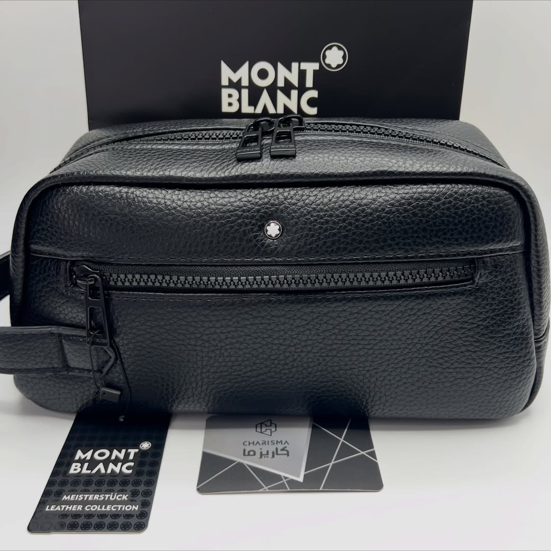 شوزبگ (واش بگ) چرم تک زیپ Montblanc / مون بلان